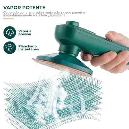 Mini Plancha A Vapor: 👔 Tu ropa como nueva en segundos 💨 Compacta, elegante y eficiente ⚡