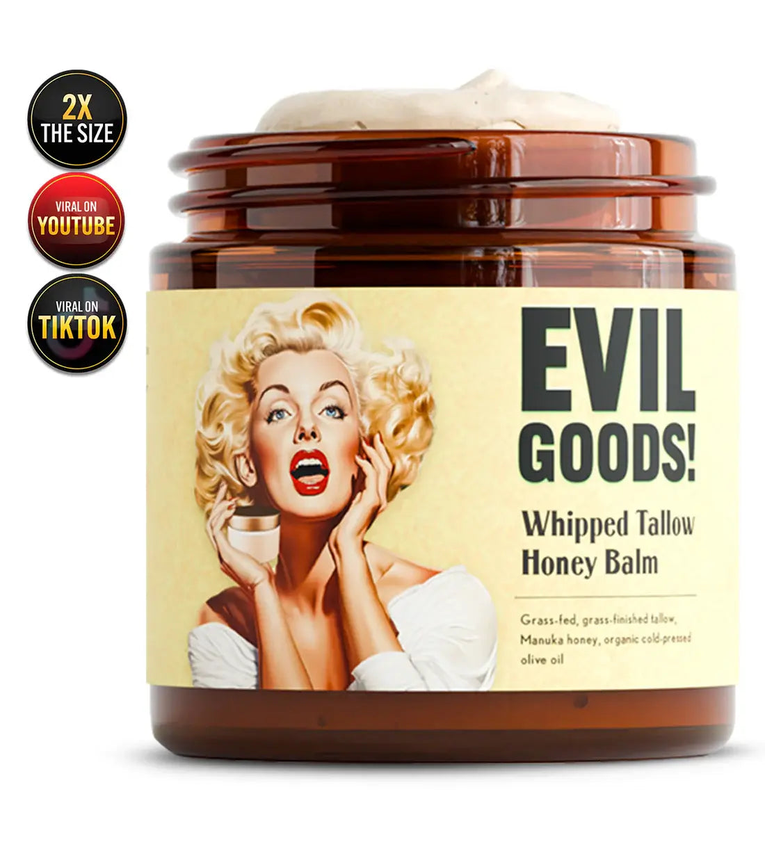 EvilGoods® Bálsamo con Sebo de Res Y Miel de Manuka Premium 60GR