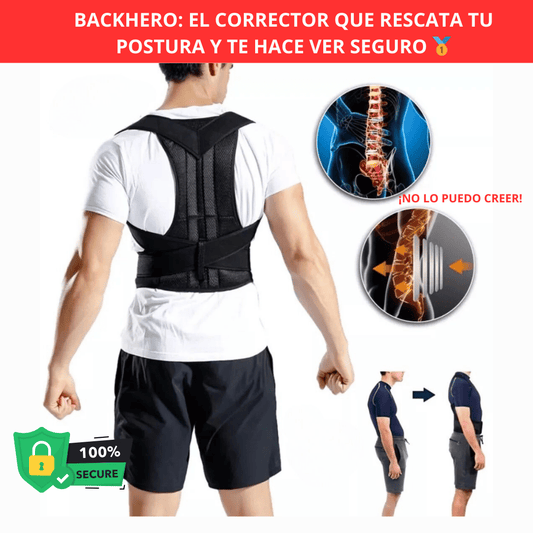 BackHero: ¡Adiós al Dolor de Espalda! El Corrector Que Rescata Tu Postura y Te Hace Ver Seguro 🥇