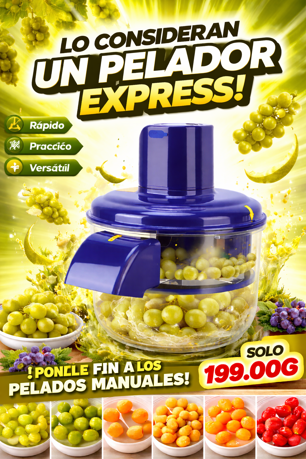 Peladora automática SmartChef 🧑🏼‍🍳¡Ponle Fin a los Pelados Manuales!