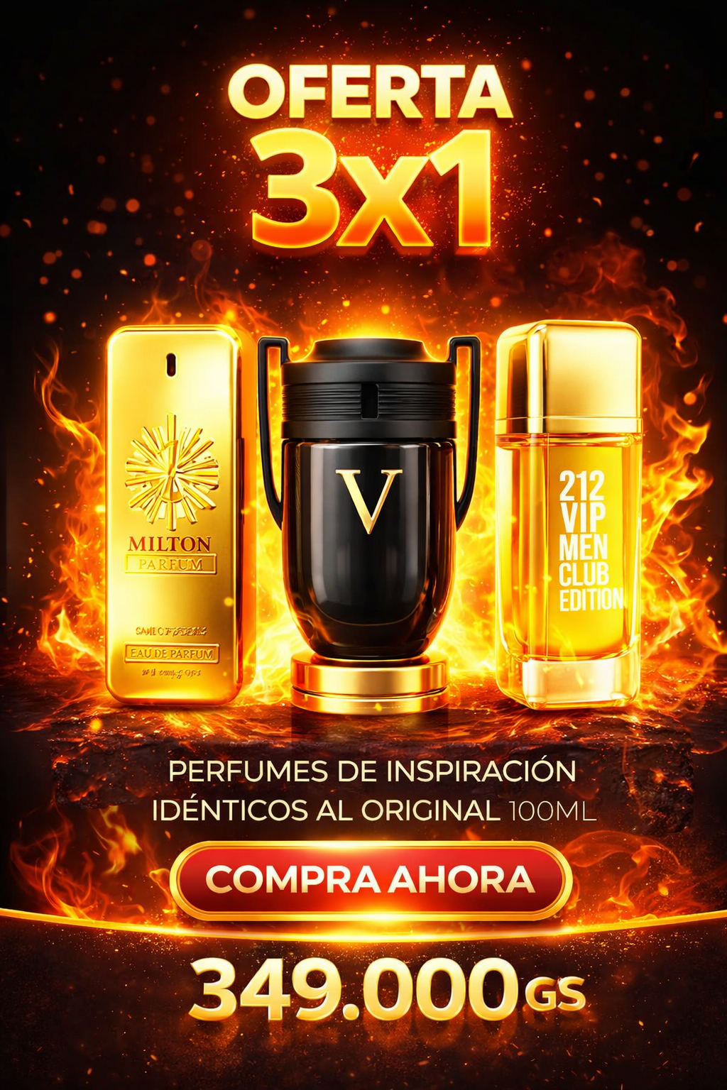 KIT 3 PERFUMES SEDUCTORES 100ML ¡Imán de cumplidos!