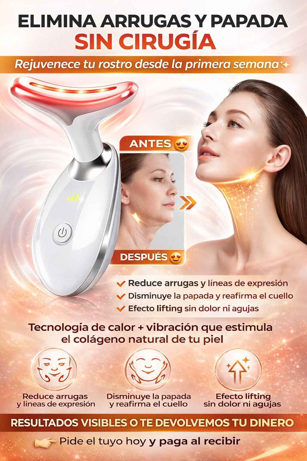 LiftGlow Pro™ | ✨ Reductor de arrugas y papada. Rejuvenecedor!